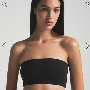 SKIMS Fits Everybody Bandeau Black Size L NWT Strapless Top